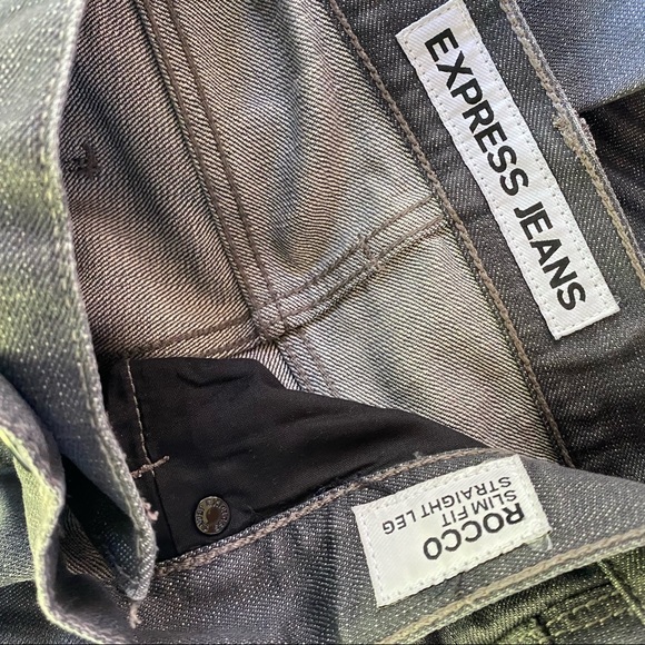 Express 34/30 Gray Rocco Slim fit Straight Leg - Picture 4 of 4